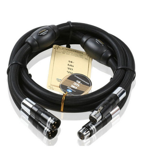 Choseal BB-5605 top class quality 6N OCC audiophile 24K hifi exquis gold-plated male and female XLR cable 1m (pair)