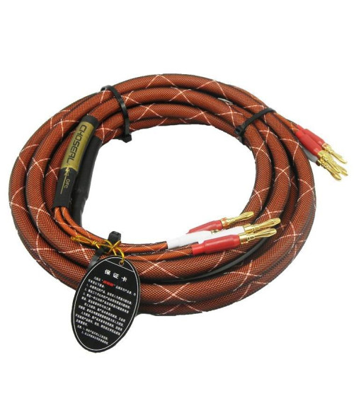 CHOSEAL LB-5110 speakers cables with banana plug connector HIFI EXQUIS speaker wires for main channel or center channel