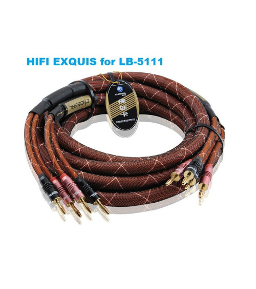 CHOSEAL LB-5111 speakers cables with banana plug connector HIFI EXQUIS speaker wires for main channel or center channel