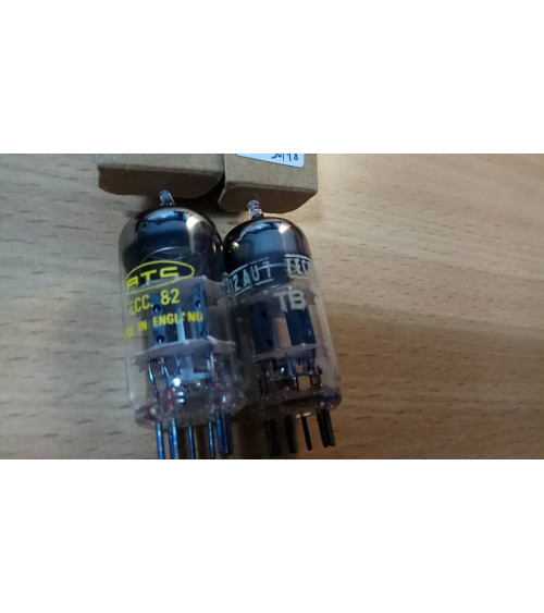 2x England RTC TB Tungsram 12AU7 Vaccum Tube Ring Getter Vintage Lamp NOS Matched