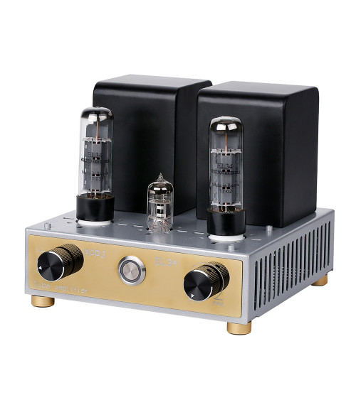 APPJ EL34 12AX7Tube Amplifier HIFI EXQUIS Class A Single-ended Mini Tesktop AMP