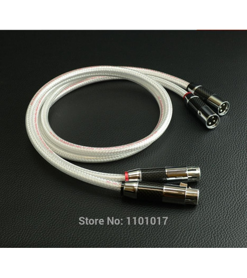 HiFi EXQUIS MPS M-8 XLR Silver Plated 8N card XLR Balanced Audio Signal Cable