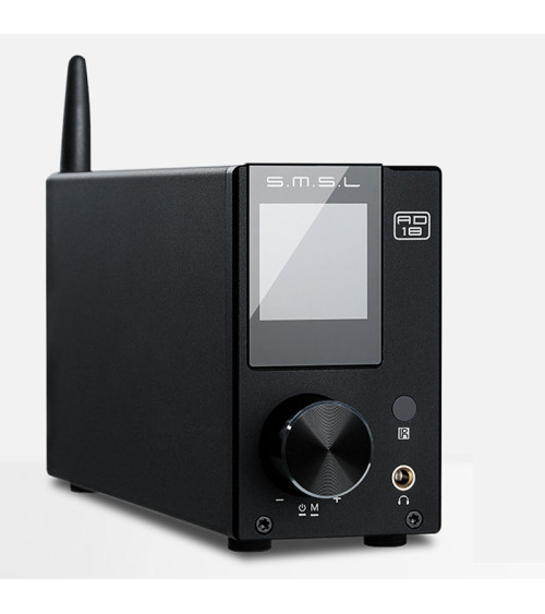 SMSL AD18 80W*2 Desktop DAC Amplifier HIFI EXQUIS DSP USB Bluetooth Optical/Coaxial Decoder With Remote Control