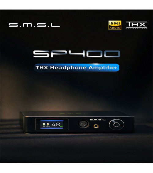 SMSL SP400 THX Tech Desktop Headphone Amplifier  Fully Balanced Preamp Output