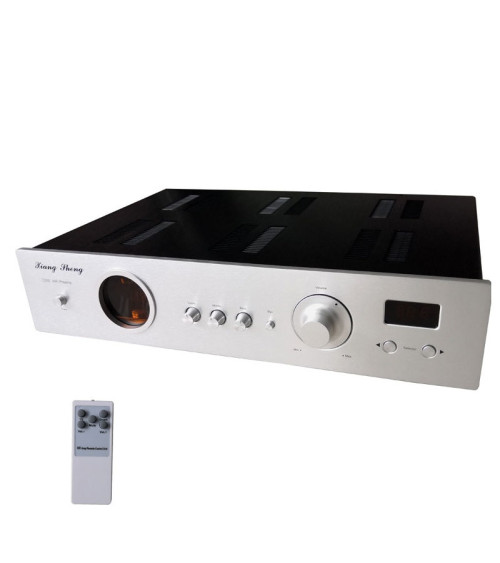 XiangSheng 728A Balanced ECC82 Tube PreAmp Tons Adjustable HIFI EXQUIS Wada Shigeho Cuircuit ECC81 Pre-amplifier with Remote